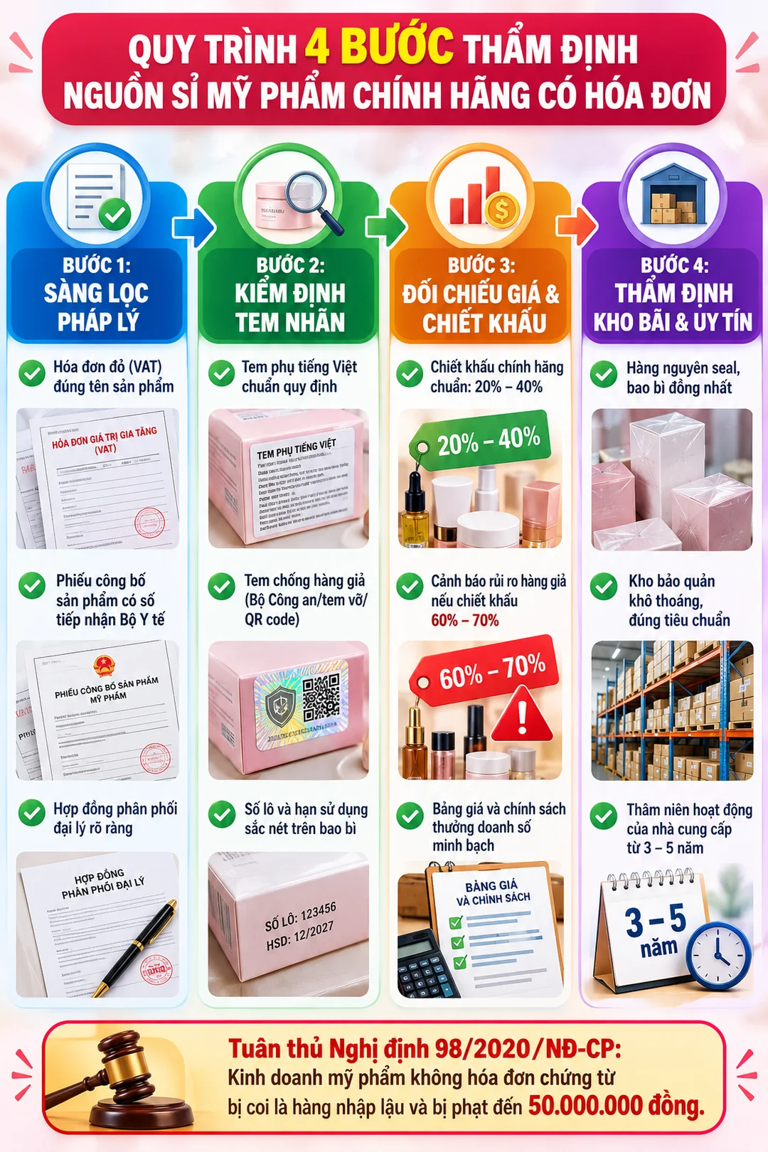 nhập sỉ mỹ phẩm có hóa đơn